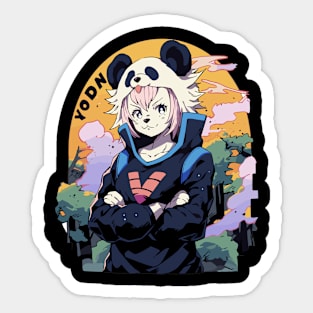 anime panda Sticker